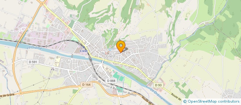 localisation de l'entreprise SCI CARVI  CREST