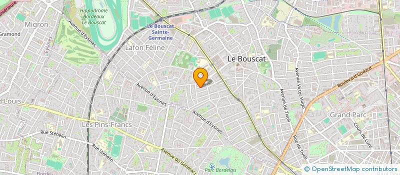 localisation de l'entreprise SCI CARVIS  LE BOUSCAT