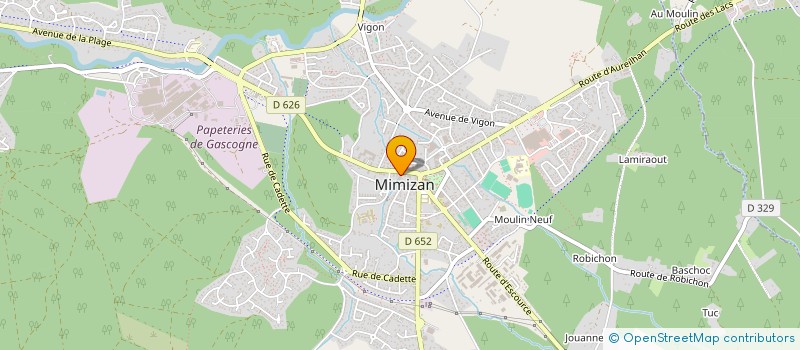 localisation de l'entreprise SCI CARYVA  MIMIZAN