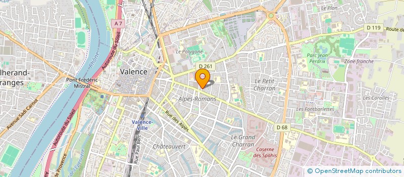 localisation de l'entreprise SCI CASA à VALENCE