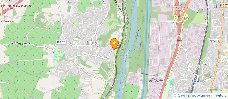 localisation de l'entreprise SCI CASA  IRIGNY