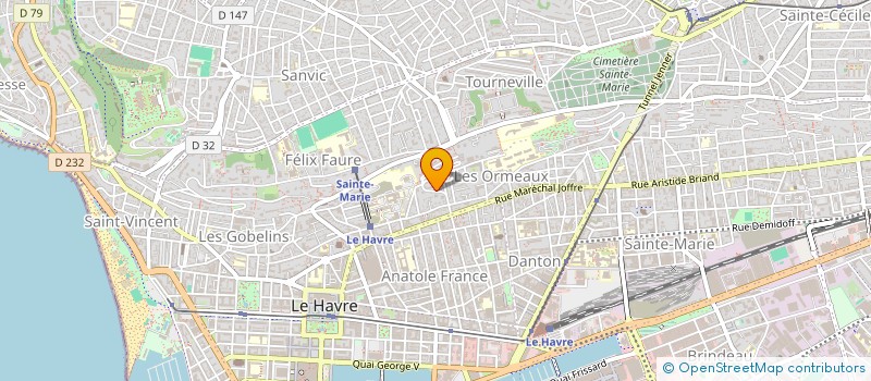 localisation de l'entreprise SCI CASA à LE HAVRE