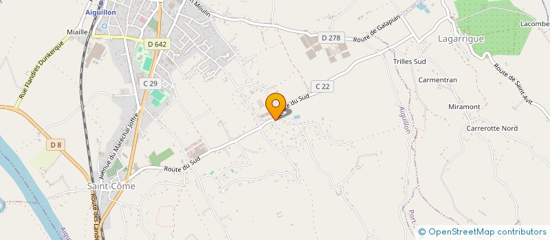 localisation de l'entreprise SCI CASA  AIGUILLON