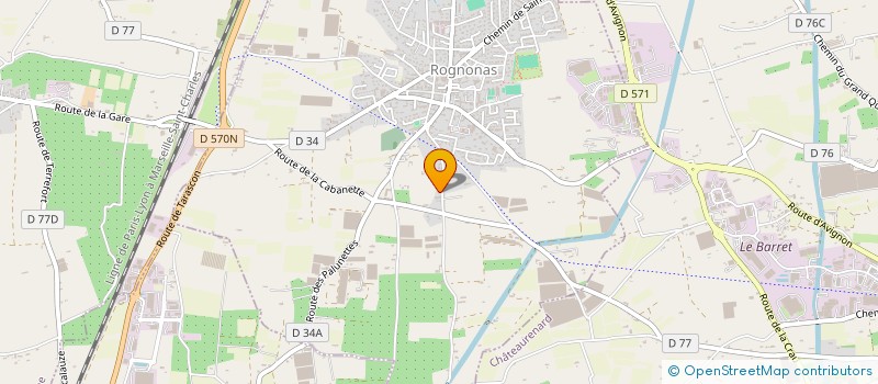 localisation de l'entreprise SCI CASA  ROGNONAS