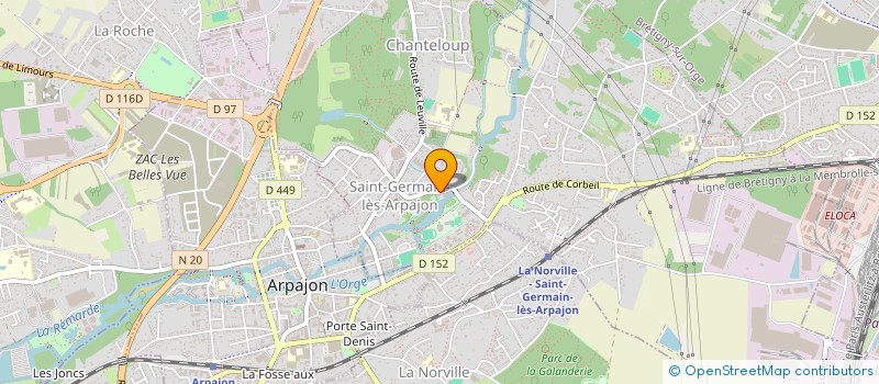 localisation de l'entreprise SCI CASA à SAINT-GERMAIN-LES-ARPAJON