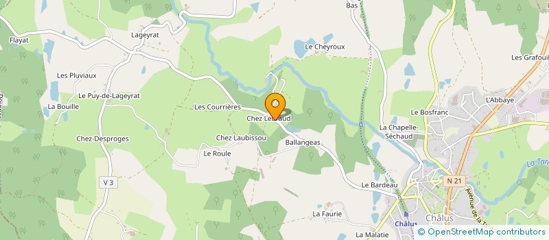 localisation de l'entreprise SCI CASA BB à CHALUS