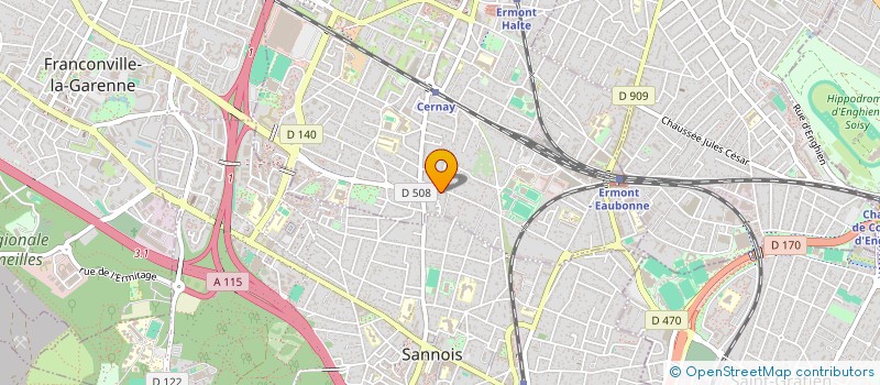 localisation de l'entreprise SCI CASA BIROT IMMO 1 à ERMONT
