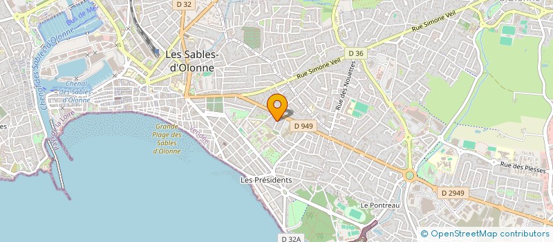 localisation de l'entreprise SCI CASA CHANSYAN à LES SABLES D'OLONNE