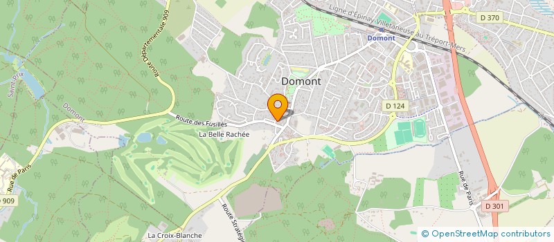 localisation de l'entreprise SCI CASA DES HAUTS DE DOMONT  DOMONT