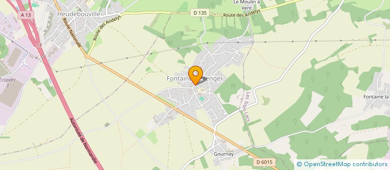 localisation de l'entreprise SCI CASA FONTAINE  FONTAINE-BELLENGER