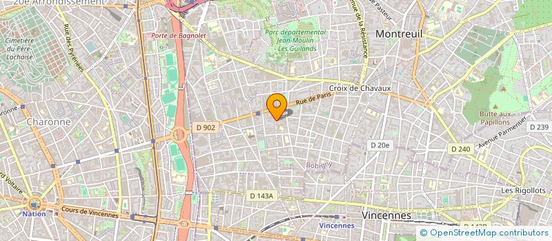 localisation de l'entreprise SCI CASA GIALLA à MONTREUIL