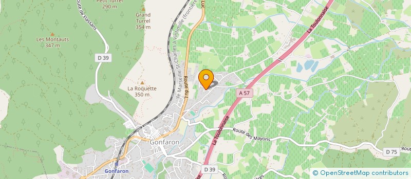 localisation de l'entreprise SCI CASA II SGMP  GONFARON