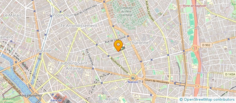 localisation de l'entreprise SCI CASA IMMO  PARIS