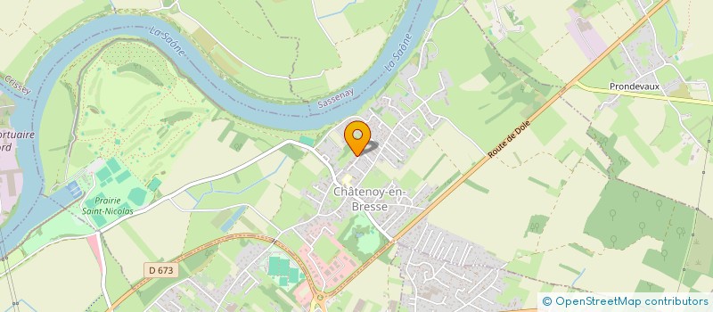 localisation de l'entreprise SCI CASA IMMOBILIER RF  CHATENOY-EN-BRESSE