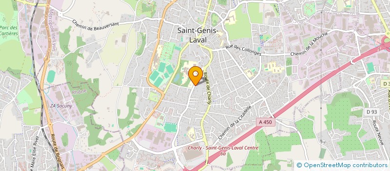 localisation de l'entreprise SCI CASA LARDILLET TG4V  SAINT-GENIS-LAVAL