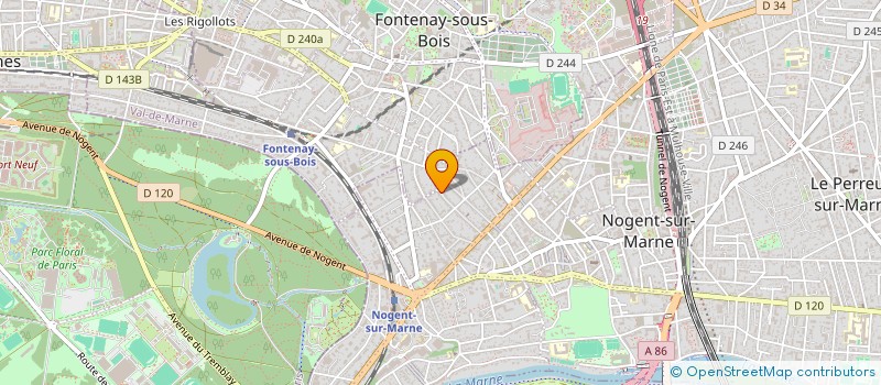 localisation de l'entreprise SCI CASA LILO à NOGENT-SUR-MARNE