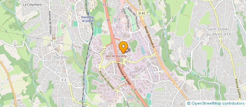 localisation de l'entreprise SCI CASA LOUNA  DARDILLY