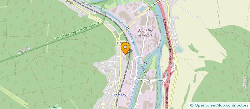 localisation de l'entreprise SCI CASA NOVA  POMPEY