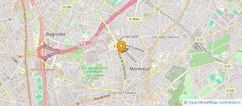 localisation de l'entreprise SCI CASA ZAN à MONTREUIL