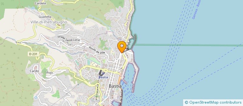 localisation de l'entreprise SCI CASABLANCA à BASTIA