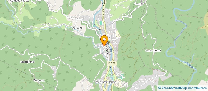 localisation de l'entreprise SCI CASABULLES  VALS-LES-BAINS