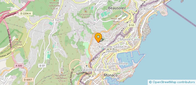 localisation de l'entreprise SCI CASACA à BEAUSOLEIL