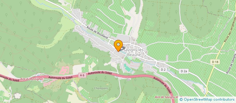 localisation de l'entreprise SCI CASACOOL  SAVIGNY-LES-BEAUNE