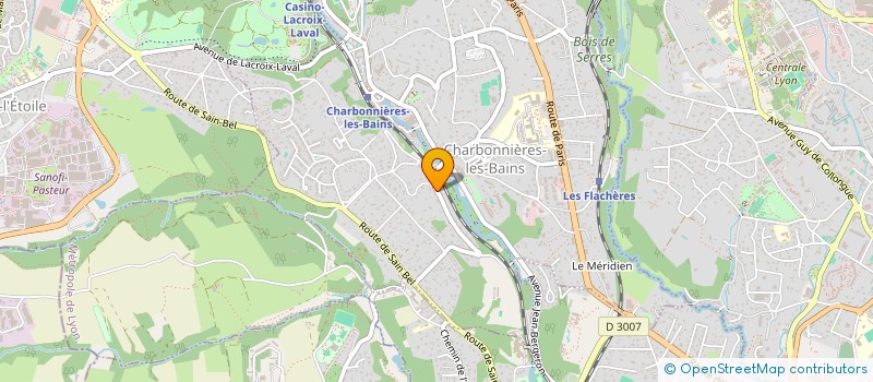 localisation de l'entreprise SCI CASACROS  CHARBONNIERES-LES-BAINS