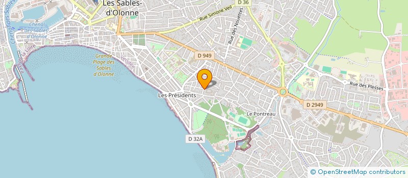 localisation de l'entreprise SCI CASAGO à LES SABLES D'OLONNE