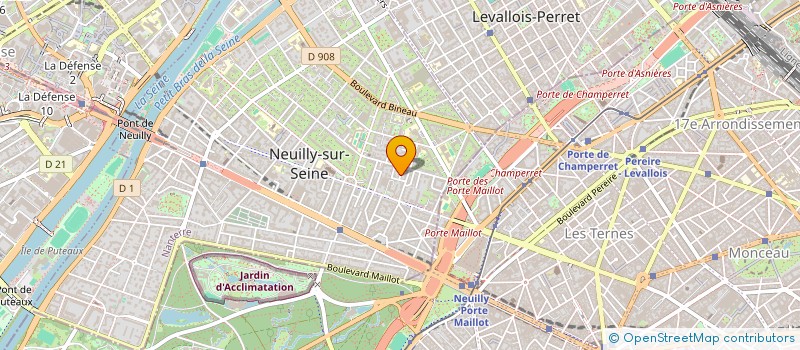 localisation de l'entreprise SCI CASAK à NEUILLY-SUR-SEINE