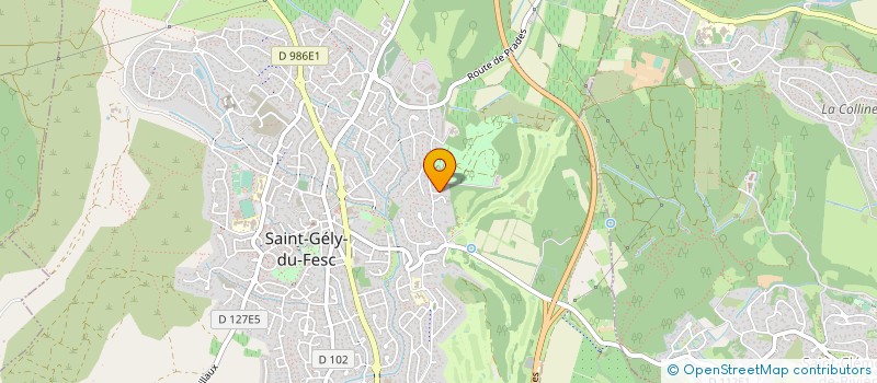 localisation de l'entreprise SCI CASALI  SAINT-GELY-DU-FESC