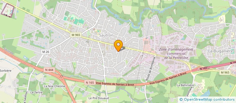 localisation de l'entreprise SCI CASALUJE à SAUTRON