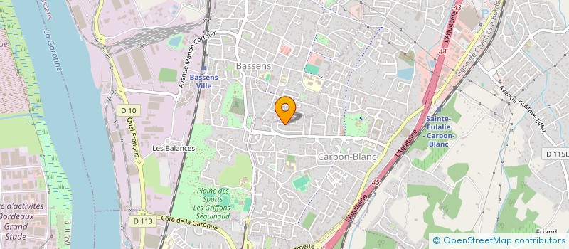 localisation de l'entreprise SCI CASALYAA  CARBON-BLANC