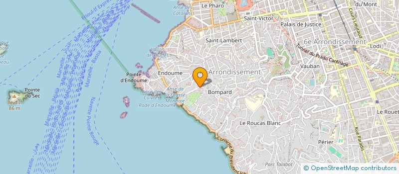 localisation de l'entreprise SCI CASAMAR à MARSEILLE