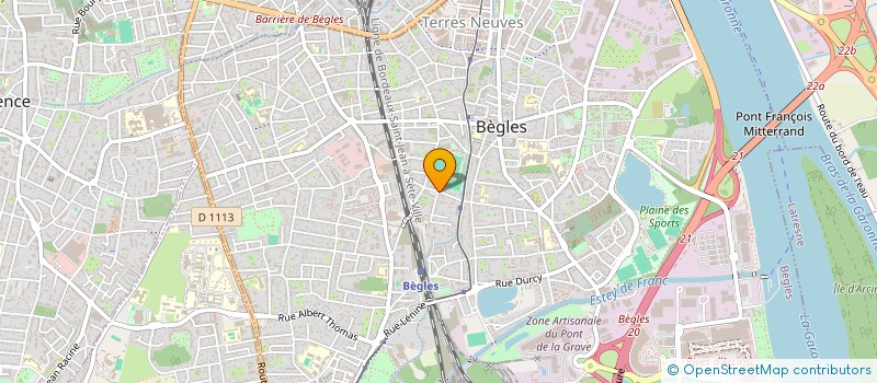 localisation de l'entreprise SCI CASAMEL à BEGLES