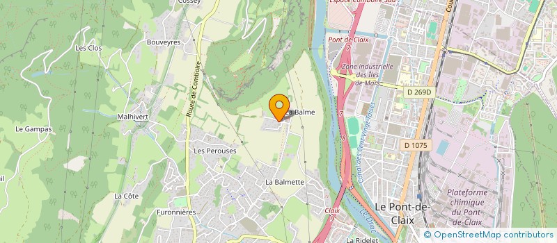 localisation de l'entreprise SCI CASANINI  CLAIX