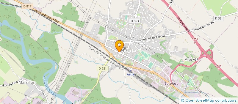 localisation de l'entreprise SCI CASANIOUT à ARTIX