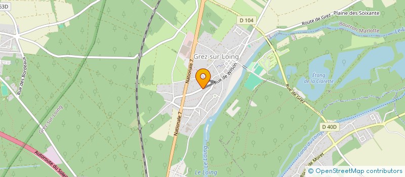 localisation de l'entreprise SCI CASANOSSA  GREZ-SUR-LOING