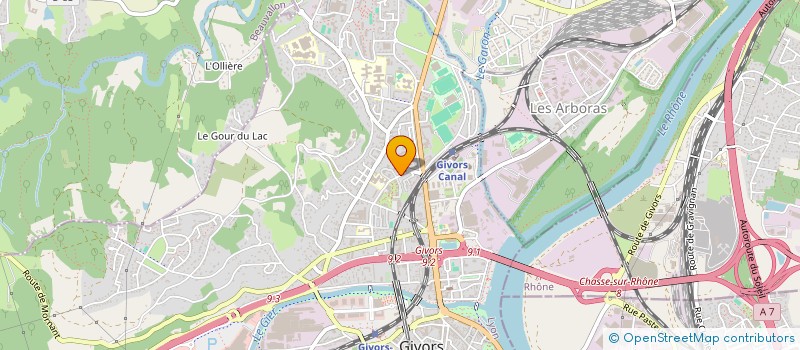 localisation de l'entreprise SCI CASANOVA  GIVORS