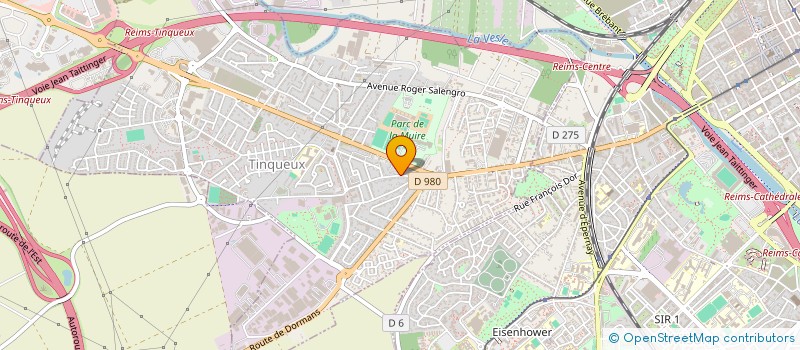 localisation de l'entreprise SCI CASANOVA  TINQUEUX