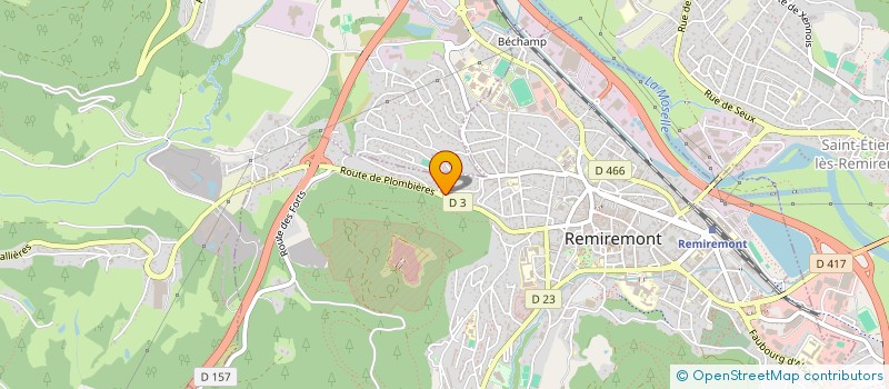 localisation de l'entreprise SCI CASANOVA  REMIREMONT