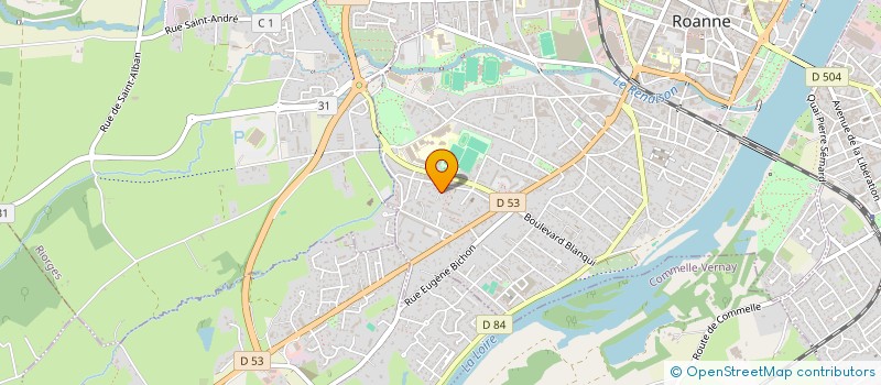 localisation de l'entreprise SCI CASANOVA II  ROANNE