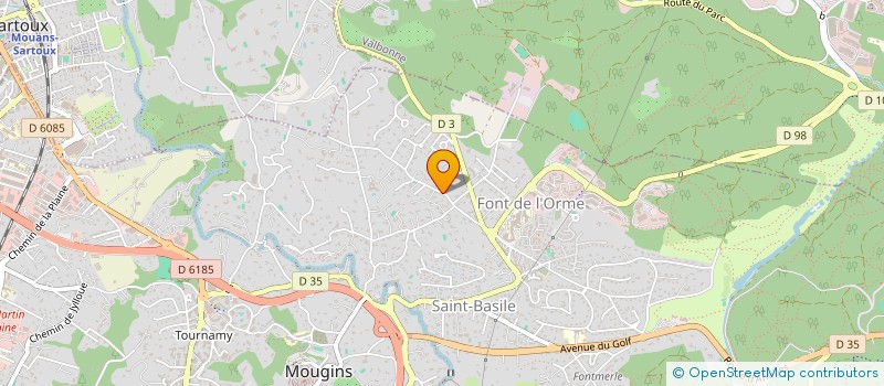 localisation de l'entreprise SCI CASAP à MOUGINS