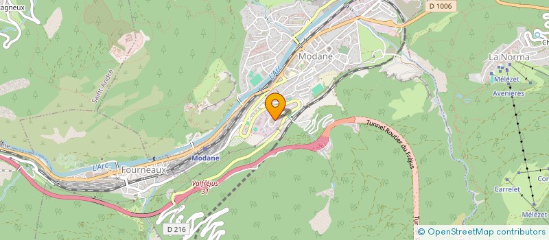 localisation de l'entreprise SCI CASARIN MODANE  MODANE