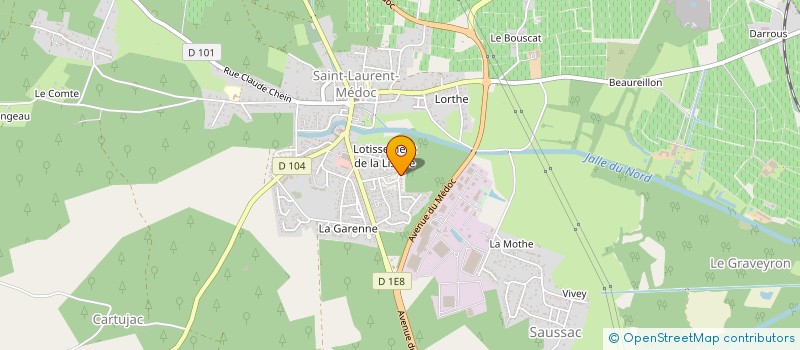 localisation de l'entreprise SCI CASAROLA  SAINT-LAURENT-MEDOC