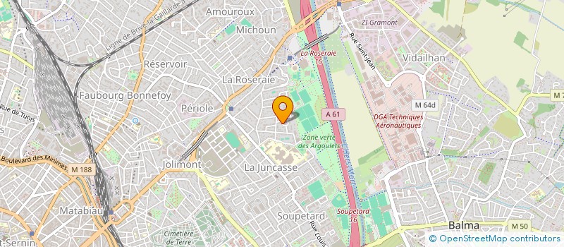 localisation de l'entreprise SCI CASAS à TOULOUSE