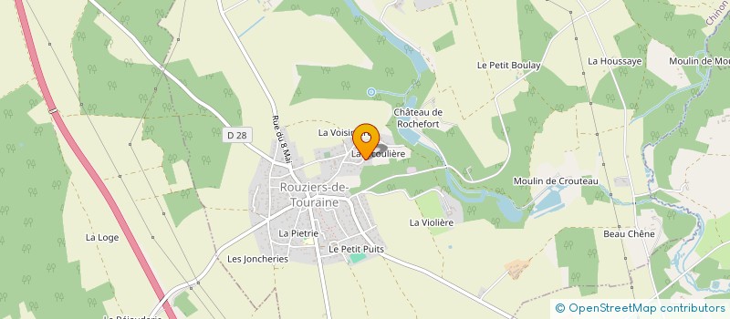 localisation de l'entreprise SCI CASAS à ROUZIERS-DE-TOURAINE