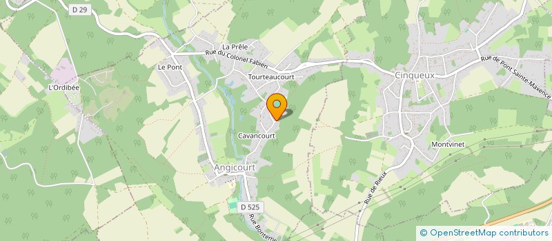 localisation de l'entreprise SCI CASASTEL 01  ANGICOURT