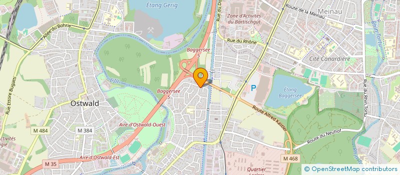 localisation de l'entreprise SCI CASCADE  ILLKIRCH-GRAFFENSTADEN