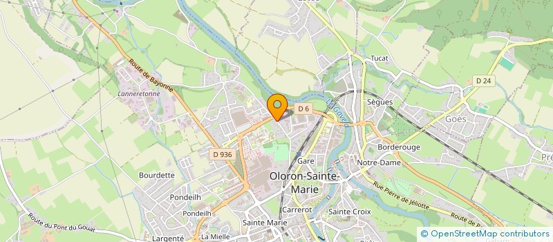 localisation de l'entreprise SCI CASCALES  OLORON-SAINTE-MARIE